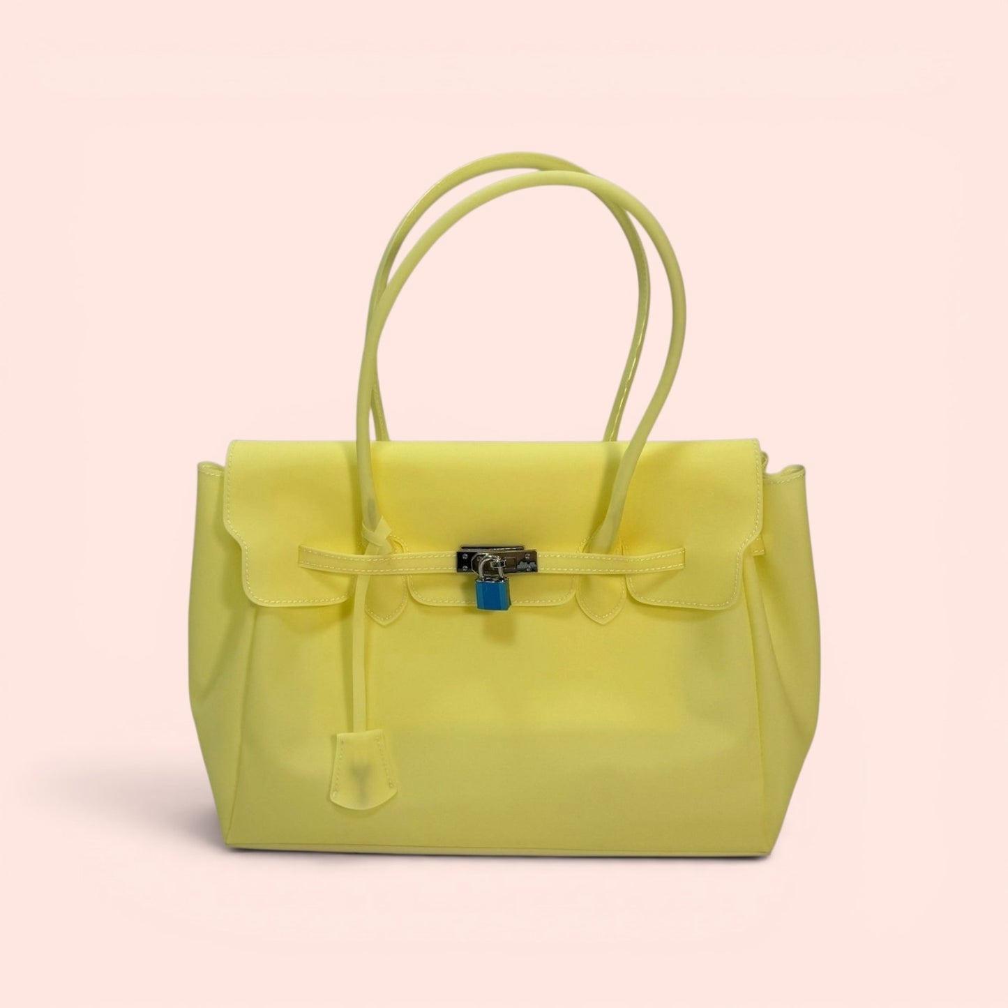 Yellow "Jelly Firkin" shoulder bag